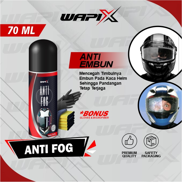 WAPIX - ANTI FOG - Anti Embun Anti Kabut Kaca Helm & Face Shield