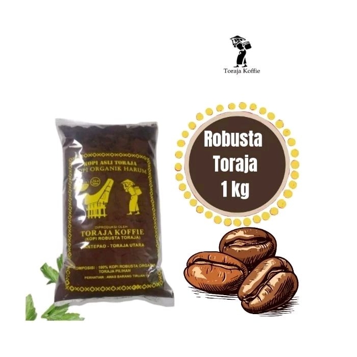 Toraja Koffie Kopi Robusta Toraja 1 Kg Kopi Bubuk Robusta Toraja