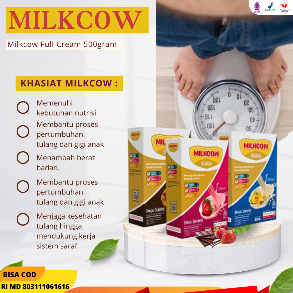 

[COD] MilkCow susu penambah berat badan, susu penggemuk badan anak dewasa ampuh cepat super Bikin cepat Gemuk Tanpa Gula, Melancarkan Saluran Pencernaan Herbal terbaik Hasil Permanen