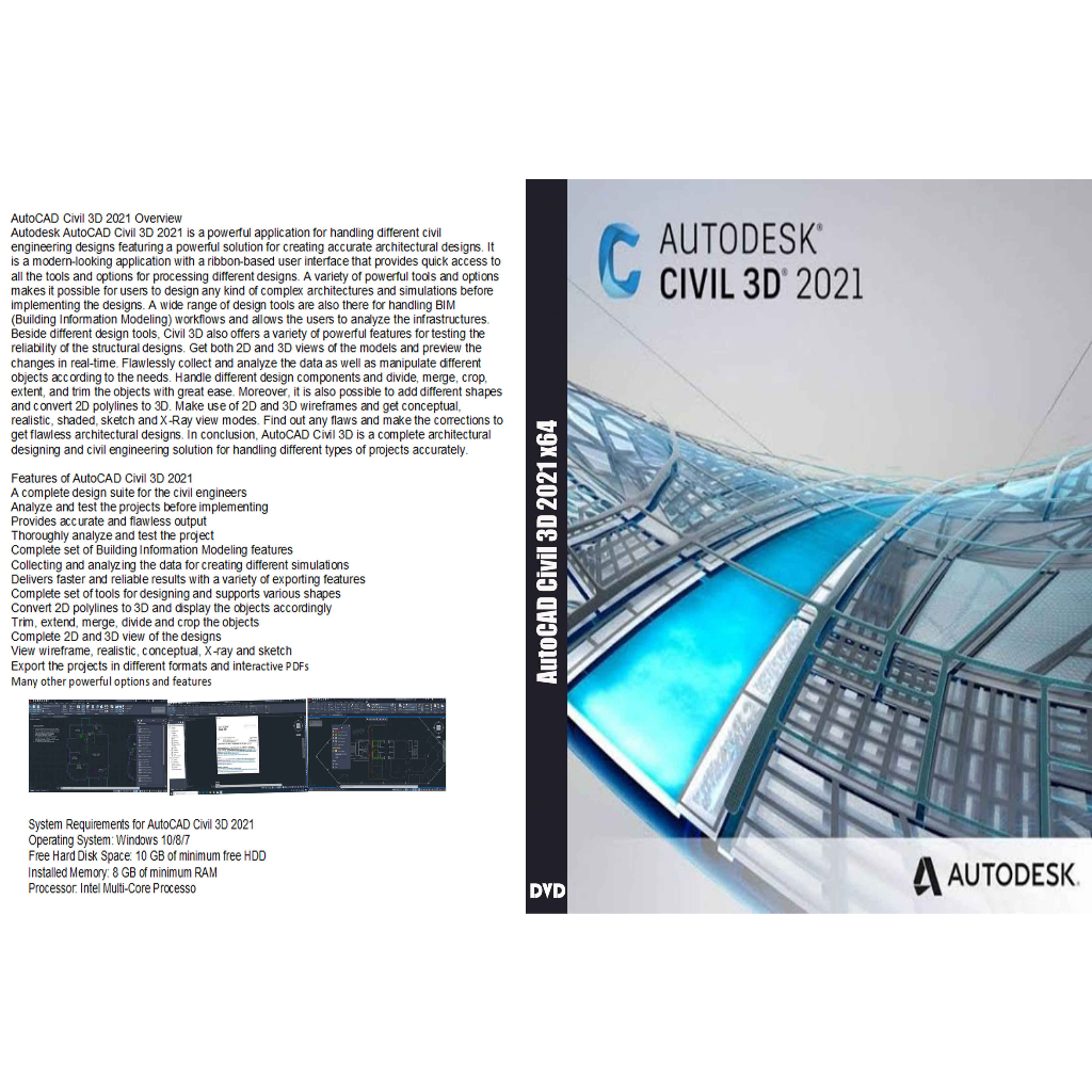 AutoCAD Civil 3D 2021 x64