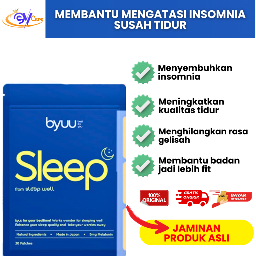 Byuu Sleep Koyo Tidur Sleeping Patch Atasi Insomnia Susah Tidur 30 Patch