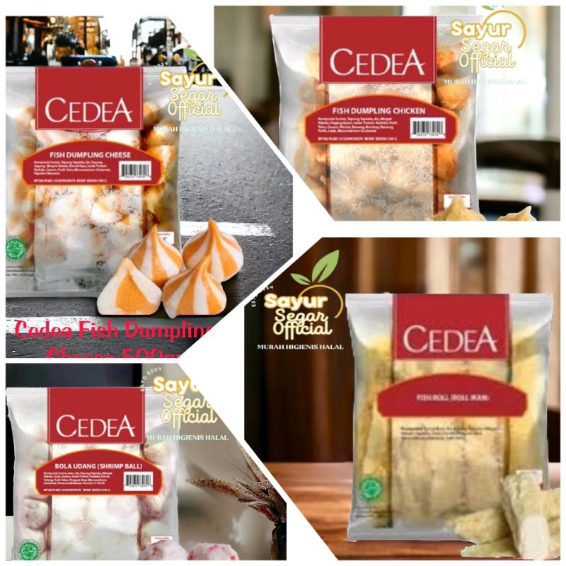 

Aneka Produk Cedea 500gr ( Dumpling Cheese, Chicken, Fish Roll, Baso Ikan )