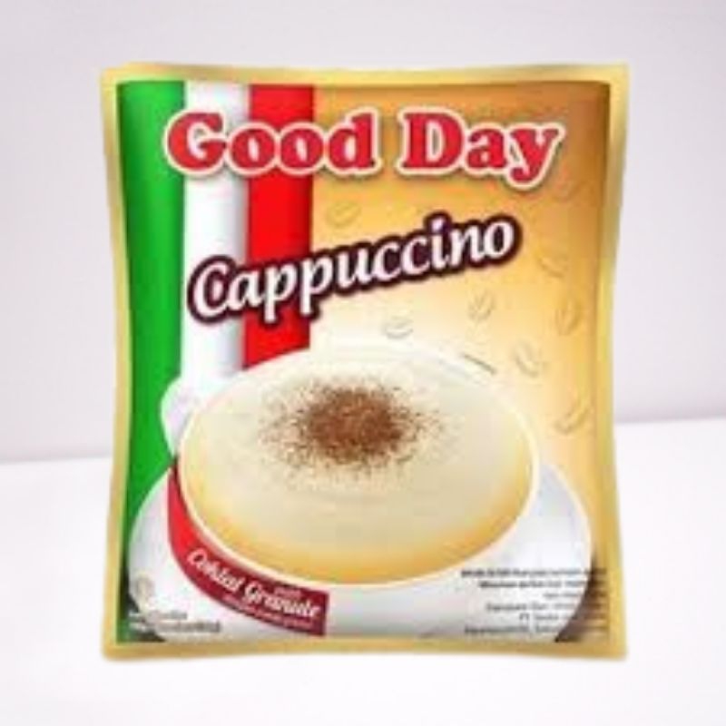 

PALING MURAH GOOD DAY CAPPUCCINO WITH COCOA GRANULE ISI 10 PCS