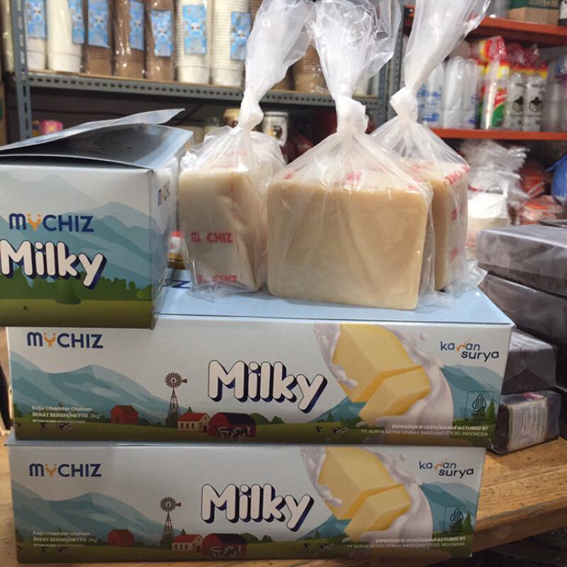 

Keju Cheddar Mychiz Potong 250gram WARNA GELAP/BUTEK