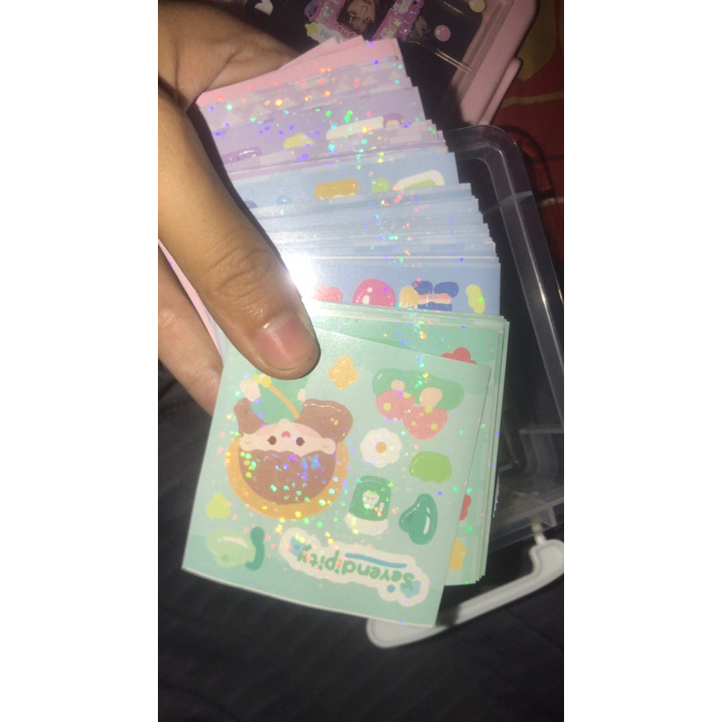 

jual stiker holo sm memo pad