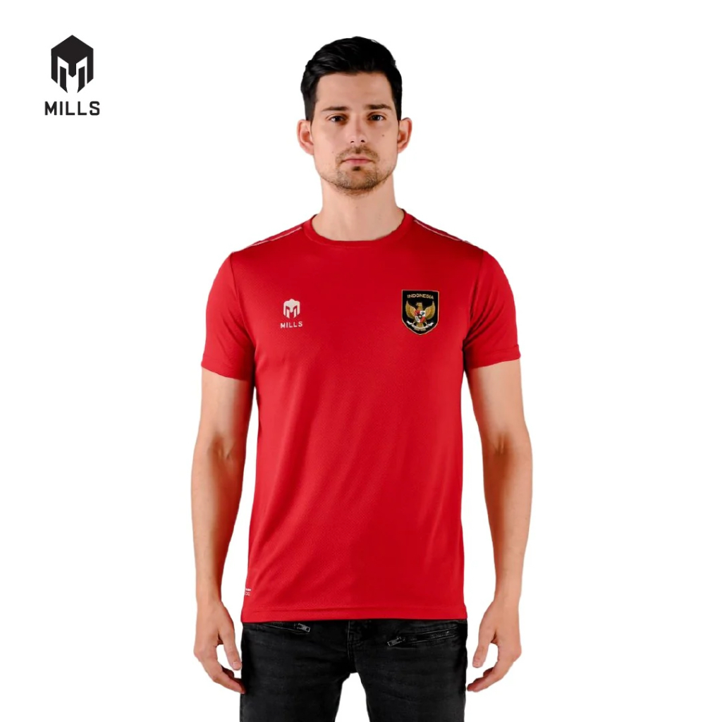 MILLS Timnas Indonesia Shirt SV 29028 | Jersey Timnas Mills Supporter Version
