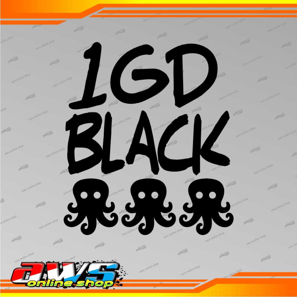 Sticker 1GD Black