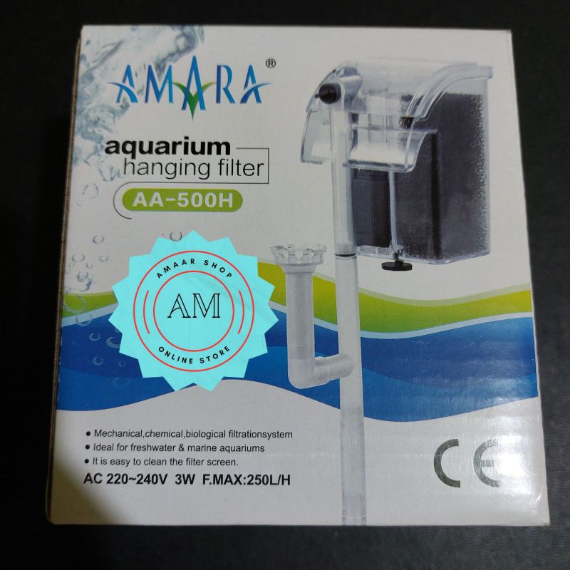 AMARA AA-500H / FILTER GANTUNG AQUARIUM AMARA AA 500H / HANGING FILTER AMARA AA-500H / HANG ON FILTE