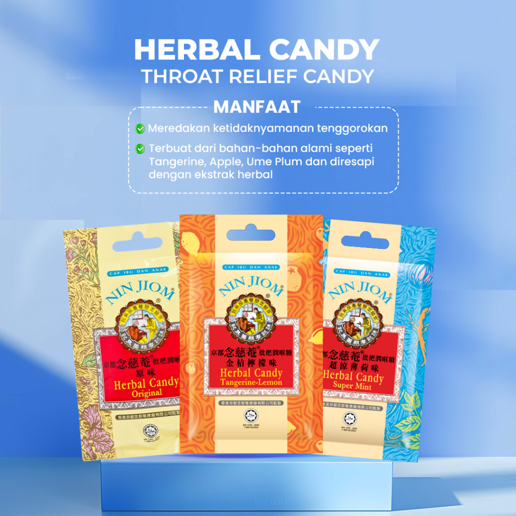 

Nin Jiom Herbal Candy / Permen Obat Batuk Pei Pa Kao Original