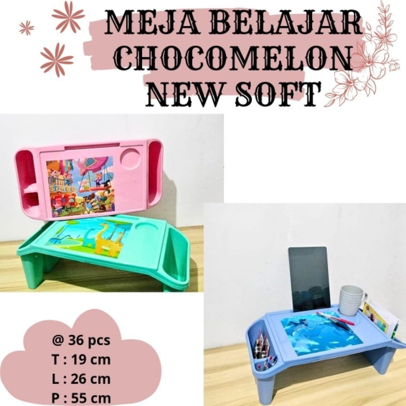 CNC Meja Belajar Cocomelon / Meja Belajar Anak Plastik / Meja Belajar Warna Warni Plastik