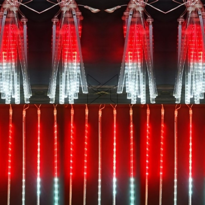 Lampu Hias LED Meteor / Led Tumblr Running Merah Putih