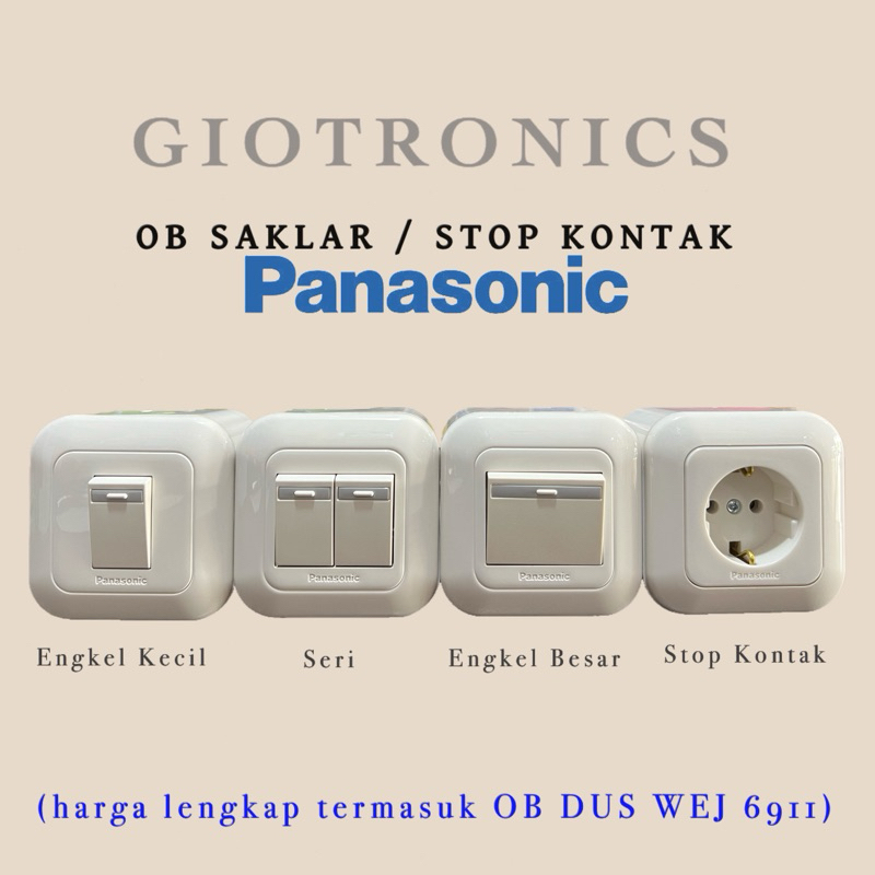 SAKLAR STOP KONTAK OB PANASONIC SAKLAR KECIL / BESAR OUTBOW