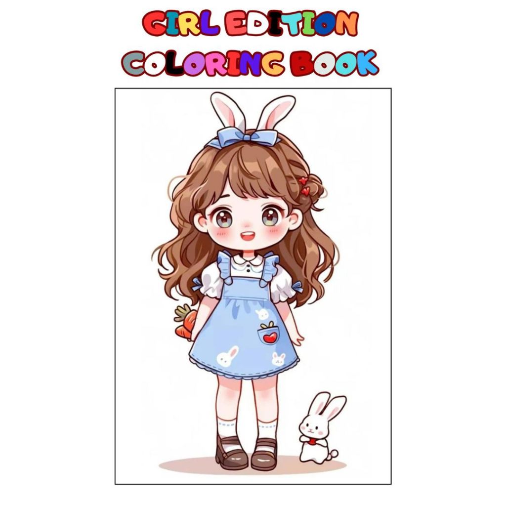 

Girl Edition Coloring Book For Kids Buku Mewarnai Terbaru Anak Remaja Dewasa Kertas Tebal 200 gsm