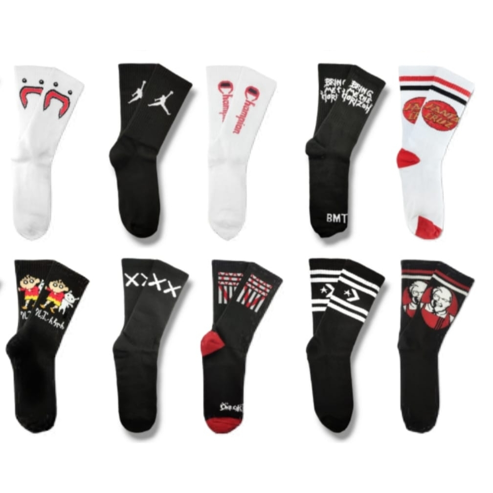 Kaos Kaki Oldschool Motif Skate Polos keren cowok pria sporty nyaman