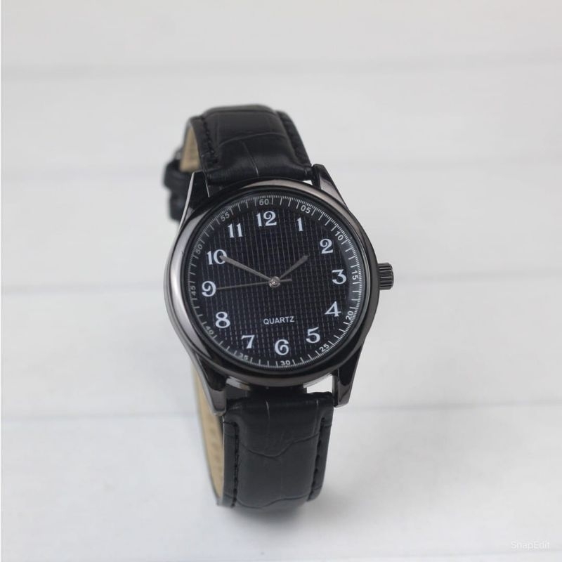 Jam Tangan Fashion Jam Tangan Pria Casual Elegan Tali Kulit Rx 9876