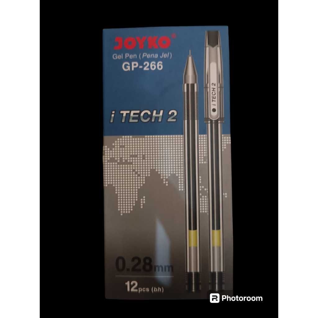 

Pulpen Joyko I-Tech GP-266 - Pulpen Gel Tinta Hitam, Harga per Pcs