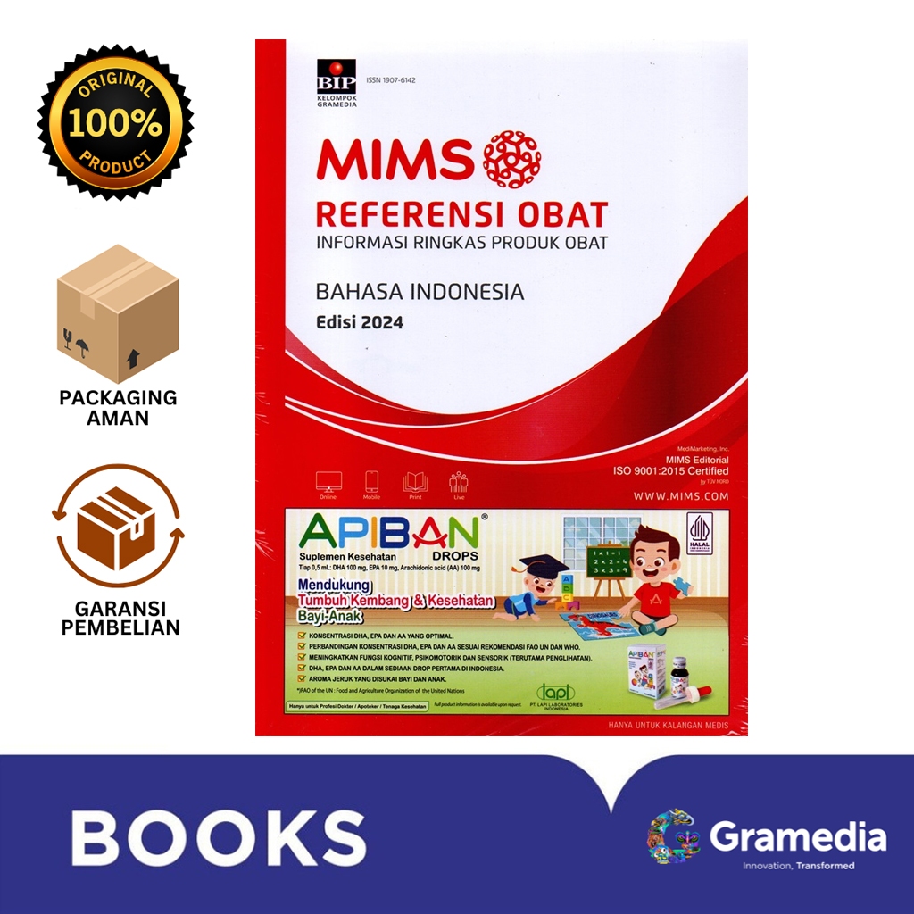 Gramedia Bali - MIMS EDISI BAHASA INDONESIA VOL.25 TAHUN 2024
