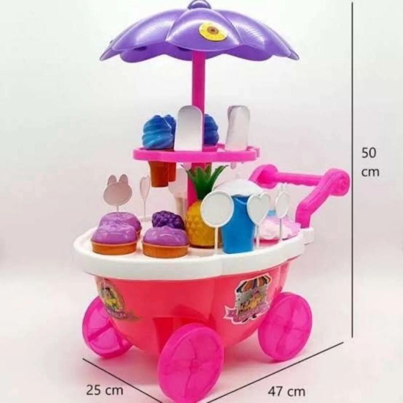Troli Mainan Anak Es Krim Jumbo SRG 928 Mainan Es Krim Dorong Jumbo/Mainan Peran Anak