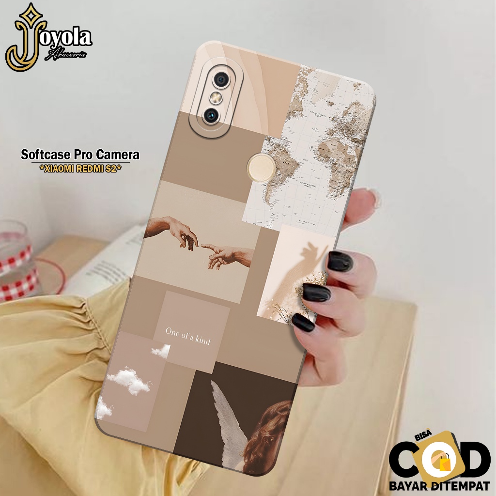JOYOLA Case XIAOMI REDMI S2 Terbaru - Fahion Case Aesthetic - Softcase XIAOMI REDMI S2 - Pro Camera 