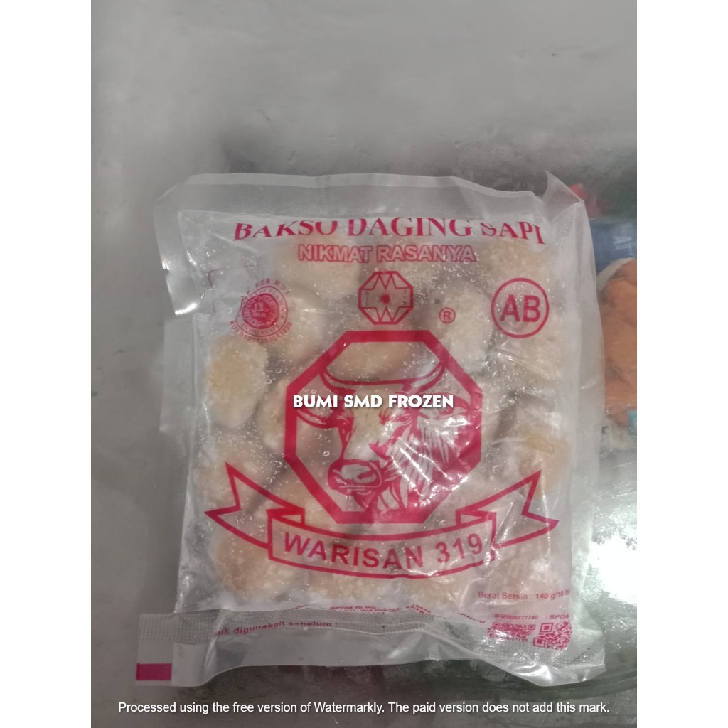 

Bakso Warisan 319 Sapi UNYIL isi 20 pcs