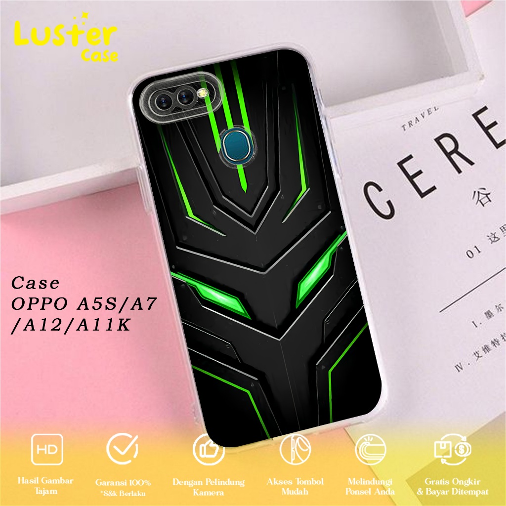 Case Oppo A5S/A7/A12/A11K Casing Oppo A5S/A7/A12/A11K Motif ROG 1 - Clear Case - Casing Hp Premium H