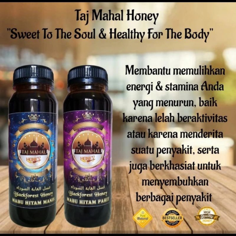 

MADU HITAM MANIS + PAHIT TAJ MAHAL 250 ML PAKET SUPER HEMAT