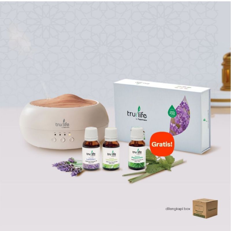 Trulife sonic mist diffuser tupperware with gift