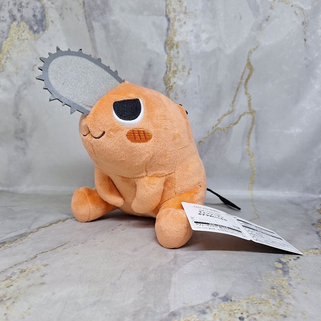 Pochita Chainsaw Man Plush Doll Ver B Naughty Face 15 cm Furyu Boneka