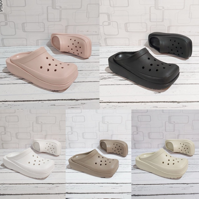 TERMURAH Sendal Crocs Classic Crush Clogs II Unisex Man Women / Classic clogs II / Wedge / Clog / Cl