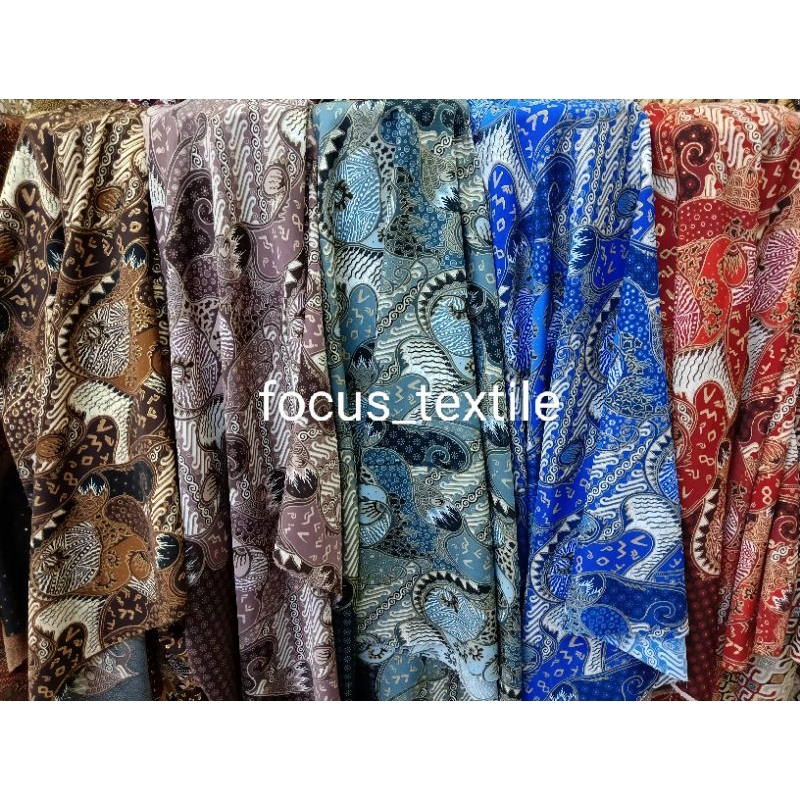 KAIN BATIK SEMI SUTRA MOTIF MEWAH / BAHAN BATIK SEMI SUTRA MOTIF TERBARU / KAIN BATIK SEMI SUTRA MOT