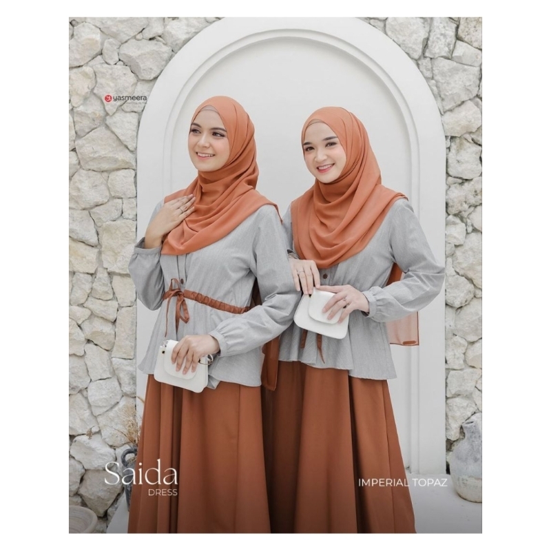 Yasmeera Terbaru 2024 Saida Dress Gamis Yasmeera Saida Dress