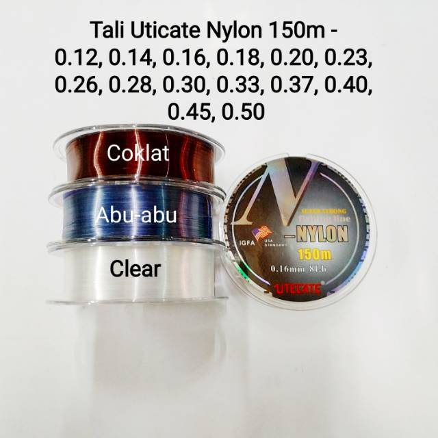Senar Pancing Utecate Nylon 150m