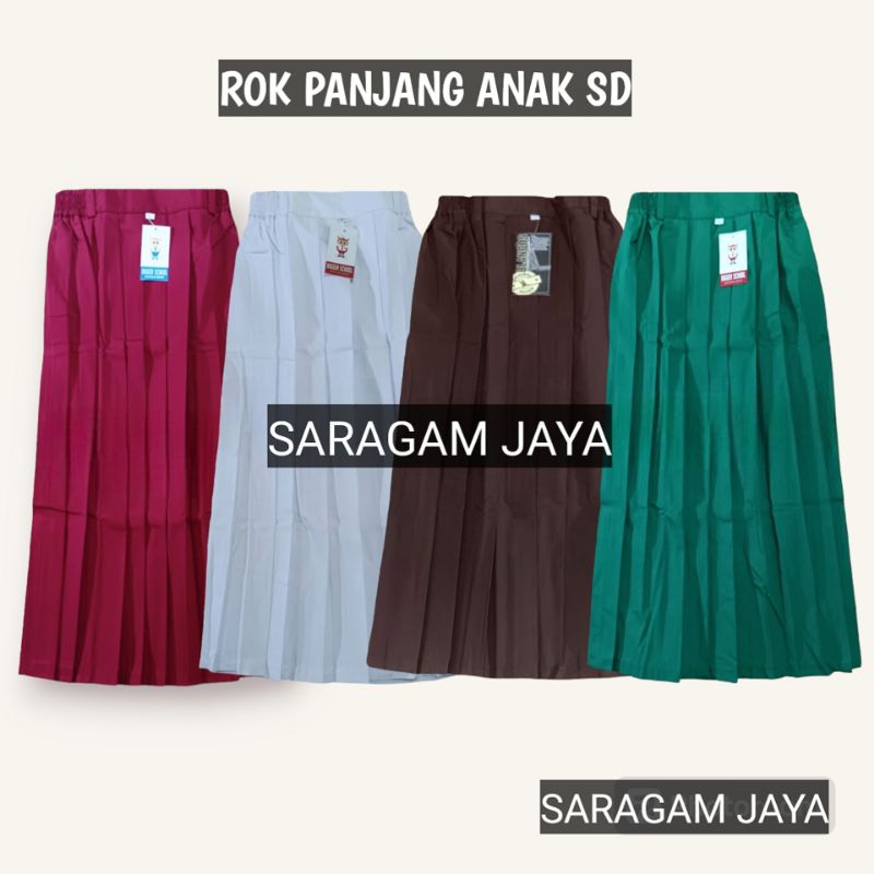Rok sd,Rok sd merah panjang,Rok pramuka sd,Rok putih sekolah sd
