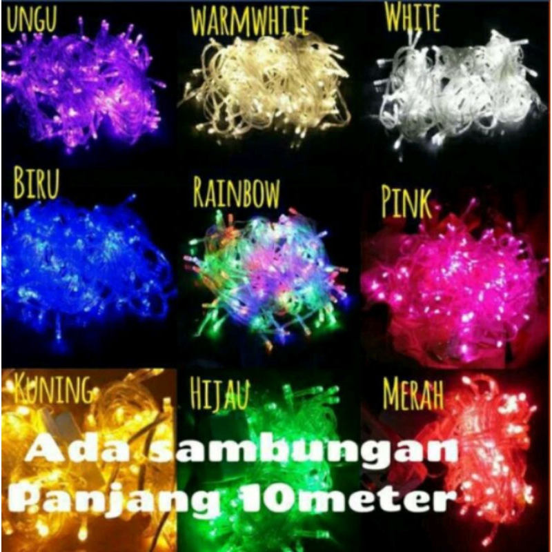 lampu Tumbler 50Led 10 Meter // Lampu Hias Natal