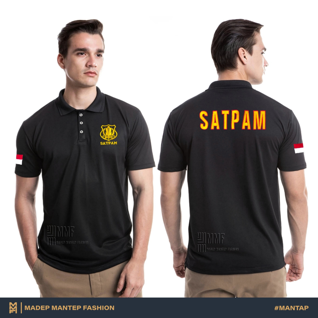 Kaos Satpam Security Bordir Terbaru Kaos Satpam Bordir Kaos Security Satpam Kaos Satpam Kerah - KAOS