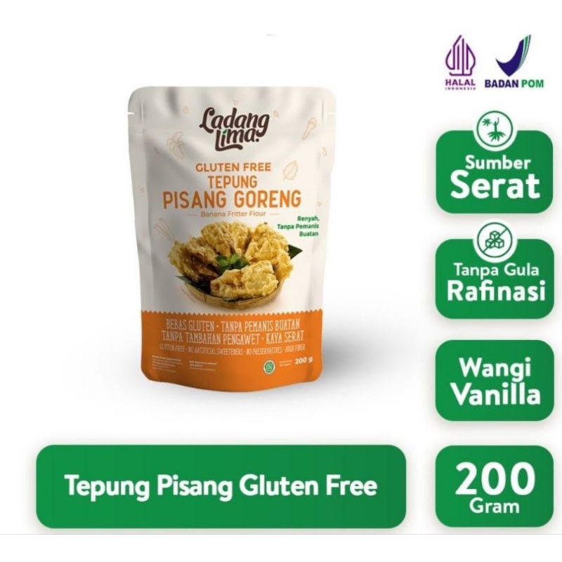 

Tepung Pisang Goreng Gluten Free Ladang Lima