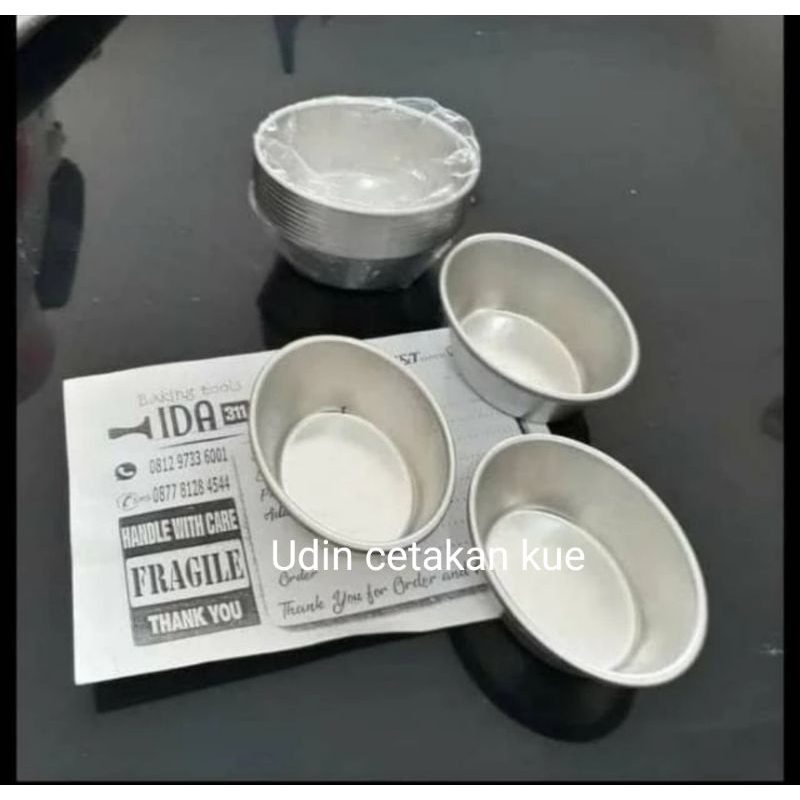 Cetakan Bika Ambon Loyang Bak Oval Press Alumunium Tebal