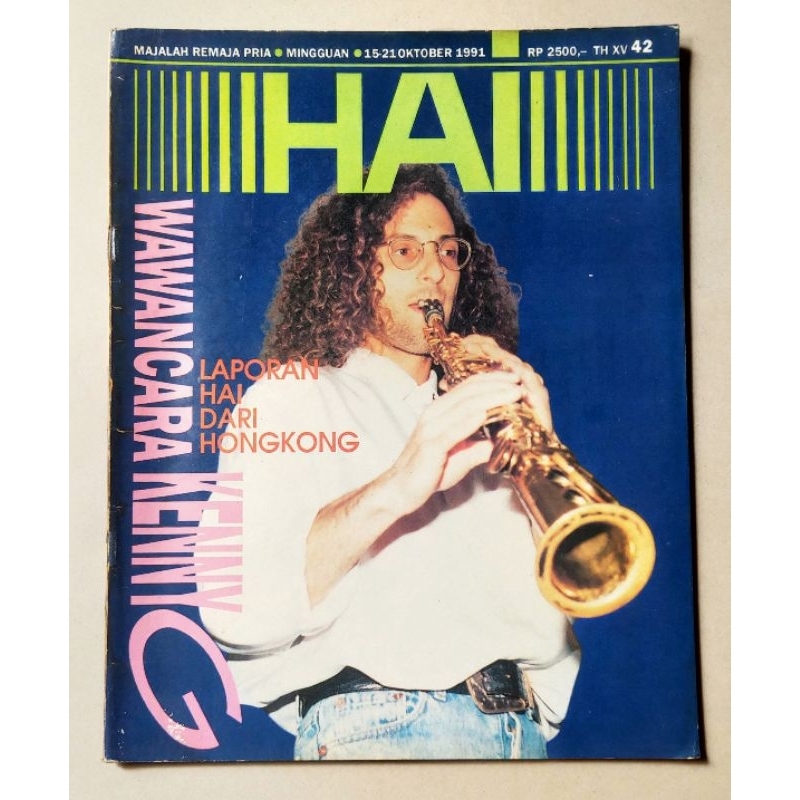 Majalah Hai 15 Oktober 1991 : Cover Kenny G - Desy Ratnasari - Jodie Foster