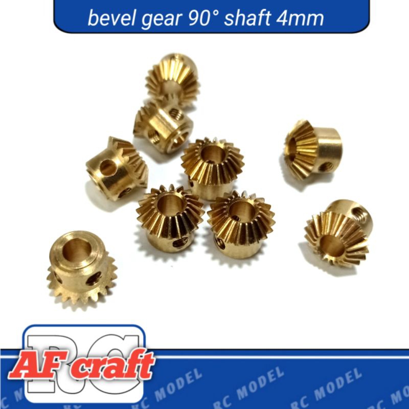 bevel gear 90°/gear 20t as 4mm brass