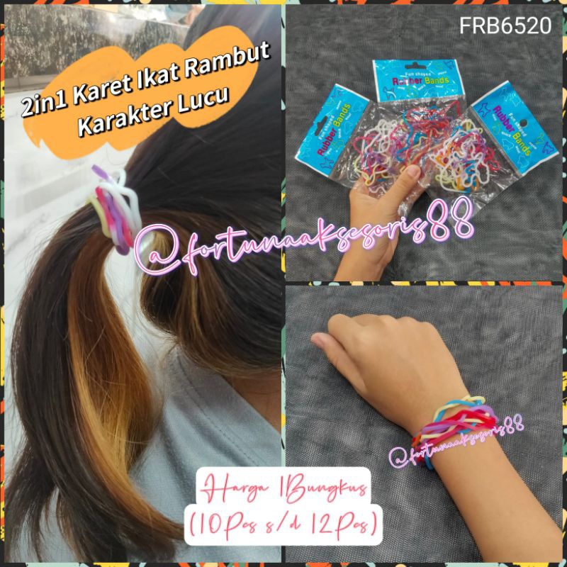 2IN1 SILLY BANDS | KARET SILIKON KARAKTER LUCU | KARET GELANG | KARET KARAKTER WARNA - WARNI / RUBBE