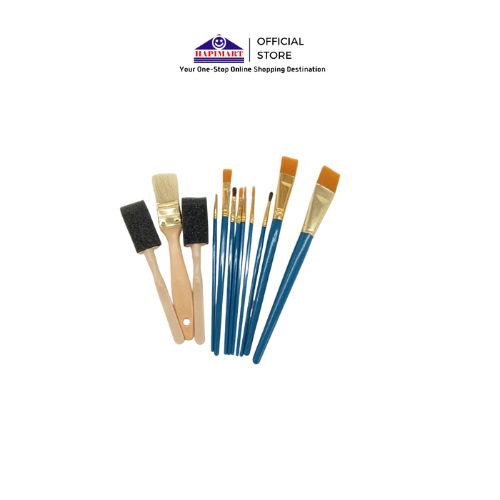 

Premium Brush Set Art Skills / Kuas Lukis 12 In 1 PA5744 / Kuas Lukis Cat Air Ujung Pipih Lancip Koas Melukis Anak Water Paint