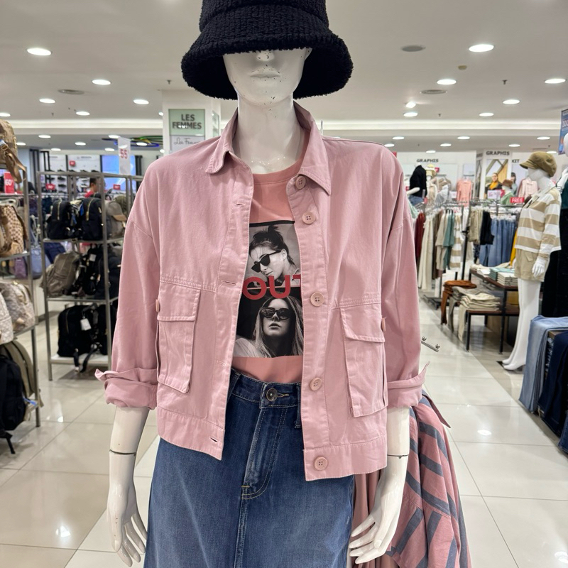 LOGO JEANS - NEW Kemeja Outer Jaket Wanita (S-L)