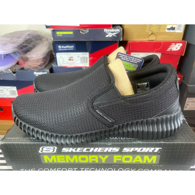 [SALE] Sepatu Slip On Skechers Flection 2.0 Floma “Black”