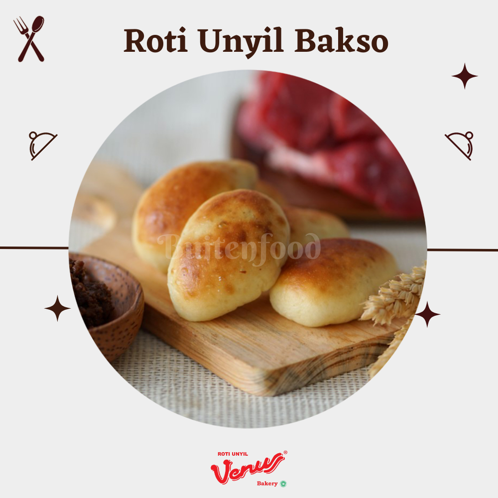 

Roti unyil venus khas bogor rasa bakso cincang enak gurih asin snack ringan keluarga cemilan halal