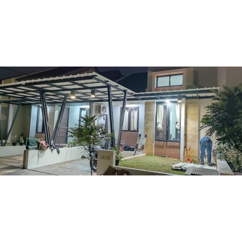 Kanopi Alderon RS Single Layer Terpasang