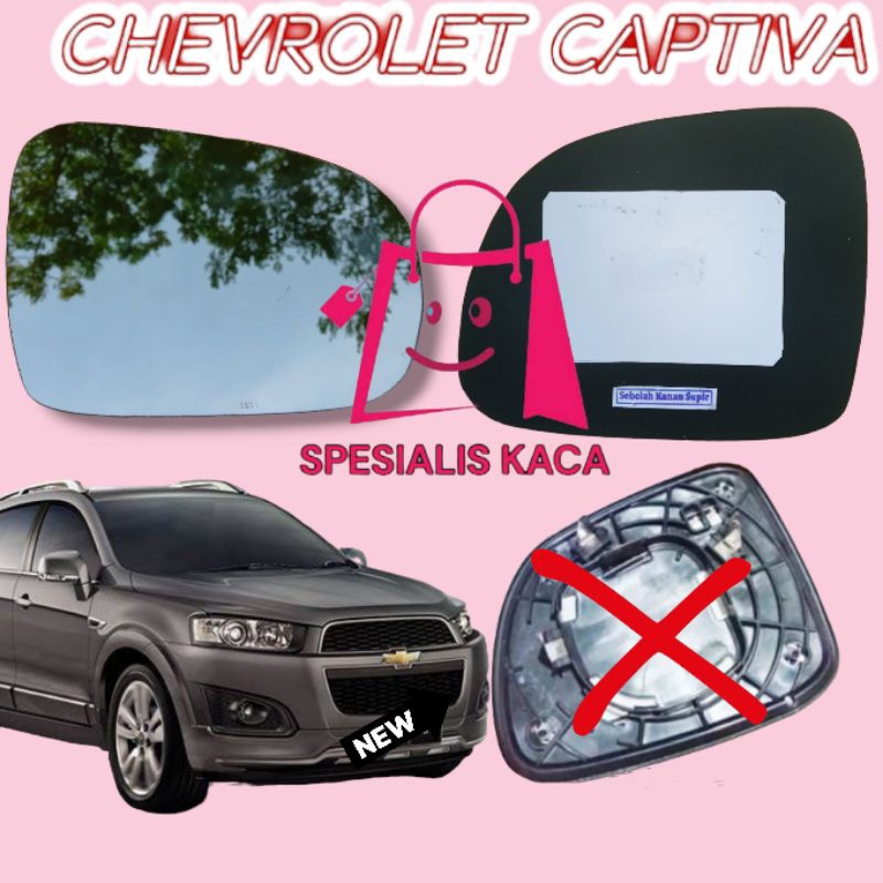 Chevrolet captiva kaca spion Chevrolet captiva 2007-2011 kaca spion refill tanpa frame