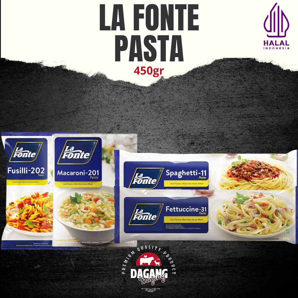 

La Fonte Pasta Spaghetti Fusili Fettucine 450 Gr All Variant