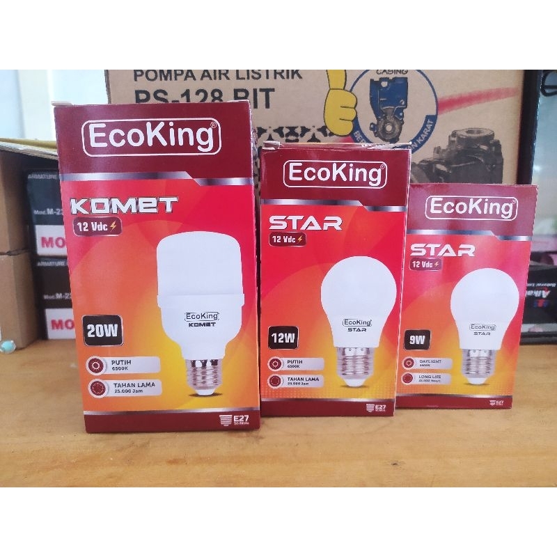 Lampu Volt DC bisa pakai Aki 12 volt EcoKing Led