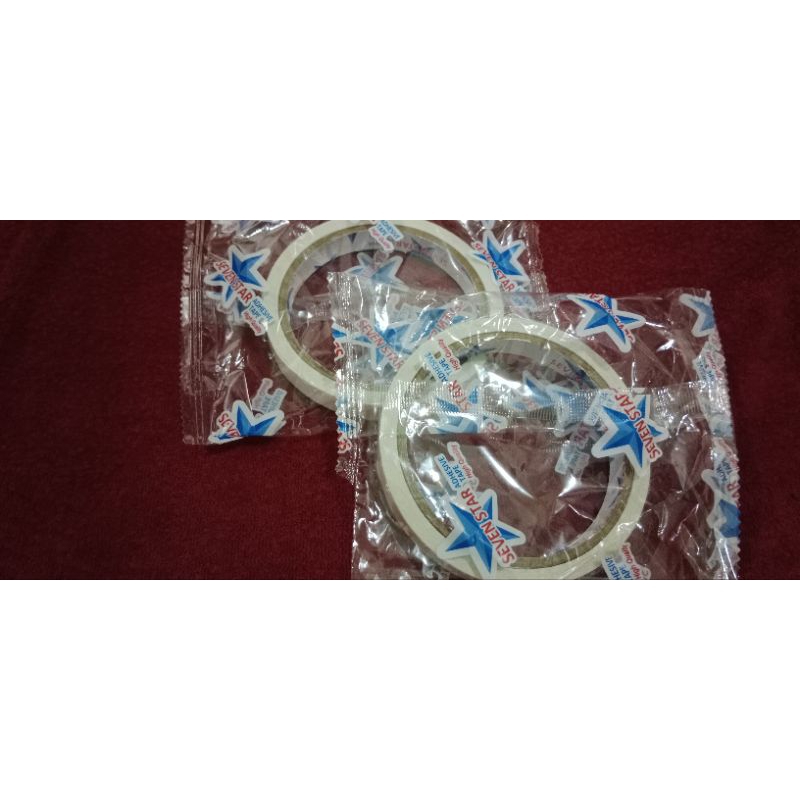 

Isolasi Double Tape STAR / SEVENSTAR 1/2 inch / 12 mm x 10 meter Murah (Jamin Rekat)