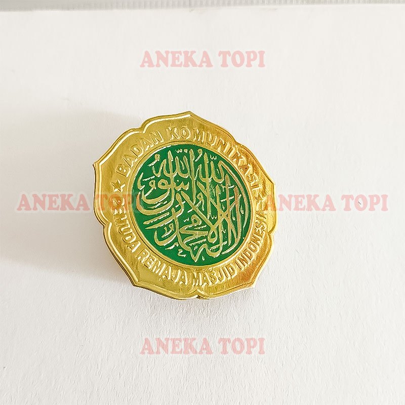 Pin Logo Remaja Masjid Pin Remaja Masjid Bahan Logam - Aneka Topi